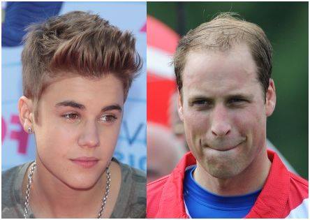 Justin Bieber donne des conseils capillaires au Prince William
